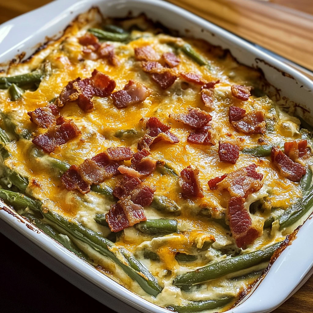 Decadent Cheesy Bacon Green Bean Casserole 30 Minutes Ultimate Delicious