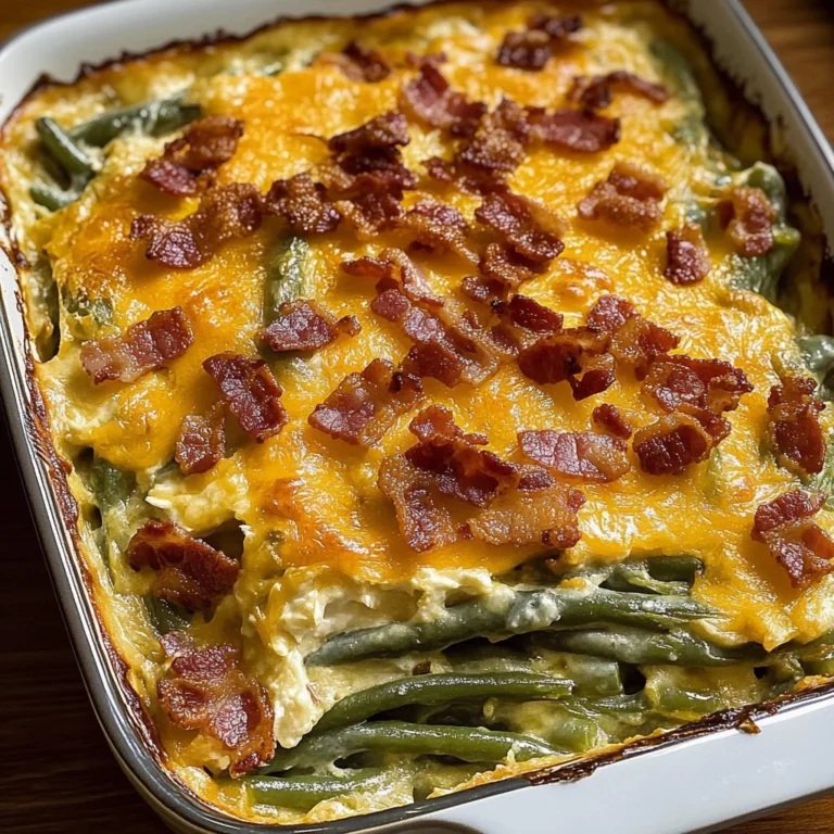 Decadent Cheesy Bacon Green Bean Casserole 30 Minutes Ultimate Delicious