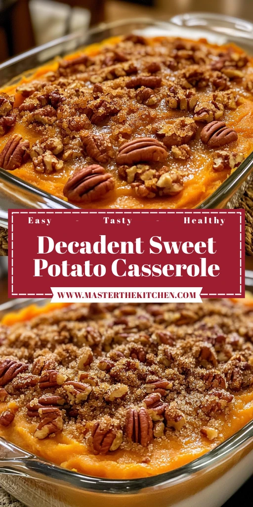 Create the Best Decadent Sweet Potato Casserole Ever! 4 Decadent Sweet Potato Casserole 5 Steps Ultimate Delicious