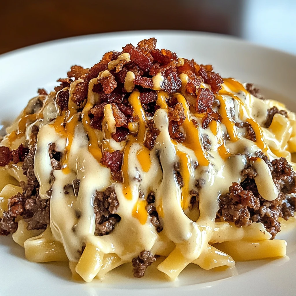 Indulge in Deep-Fried BBQ Bacon Cheeseburger Alfredo Pasta Today! 4 Deep-Fried BBQ Bacon Cheeseburger Alfredo Pasta 30 Minutes Ultimate Delicious
