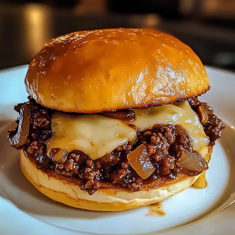 French Onion Beef Sloppy Joes 4 Servings Ultimate Delicious