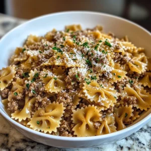 Garlic Beef Bowtie Pasta 30 Minutes Ultimate Delicious