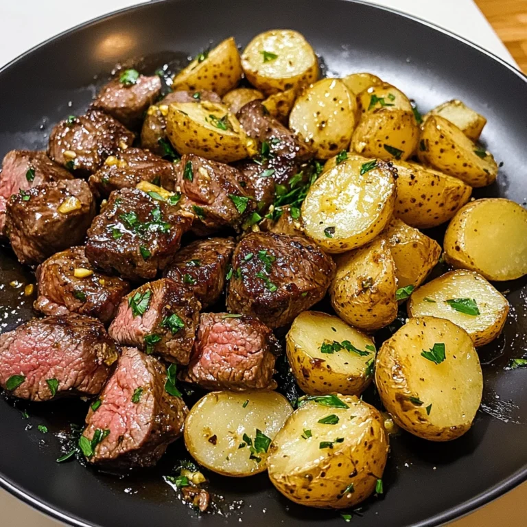 Garlic Butter Steak Bites and Potatoes 30 Minutes Easy Delicious