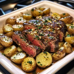 Garlic Butter Steak and Potato Bake 30 Minutes Perfect Delicious