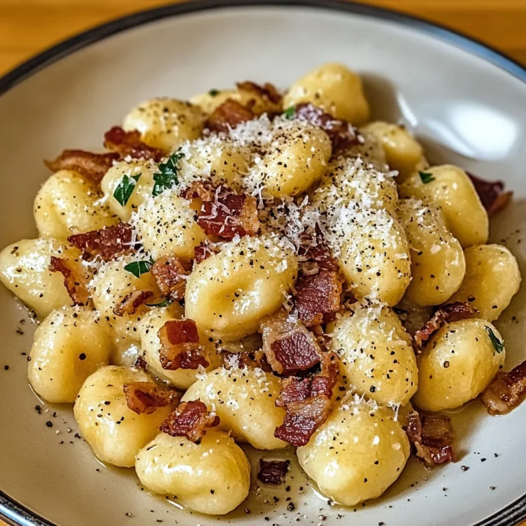 Gnocchi Carbonara with Bacon in 30 Minutes - Ultimate Delicious