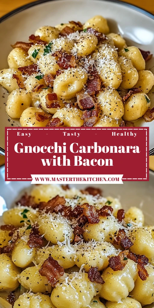 Gnocchi Carbonara with Bacon in 30 Minutes - Ultimate Delicious