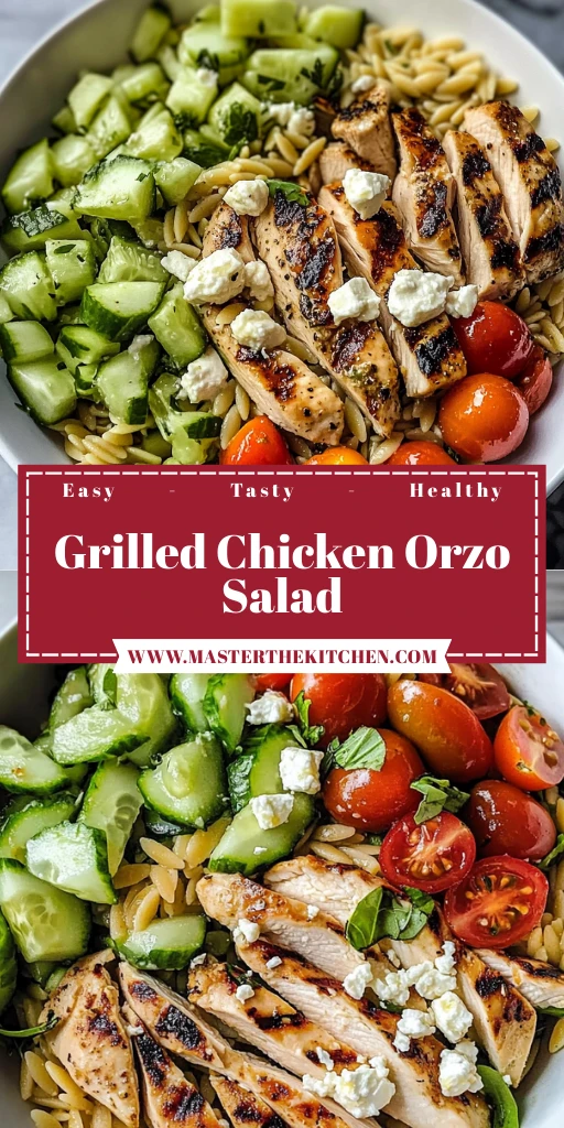 Grilled Chicken Orzo Salad 30 Minutes Easy Delicious