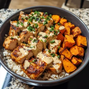 Healthy Chicken and Sweet Potato Rice Bowl 30 Minutes Ultimate Delicious