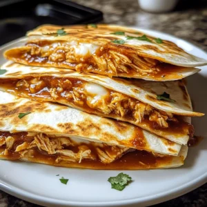 Hot Honey BBQ Chicken Quesadillas 4 Servings Ultimate Delicious