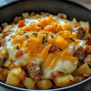 Loaded Breakfast Hash 4 Ingredients Easy Delicious
