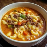 Mac and Cheese Burger Soup 30 Minutes Ultimate Delicious