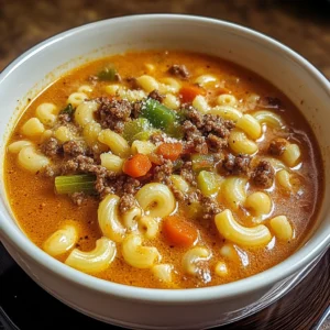 Mac and Cheese Burger Soup 30 Minutes Ultimate Delicious