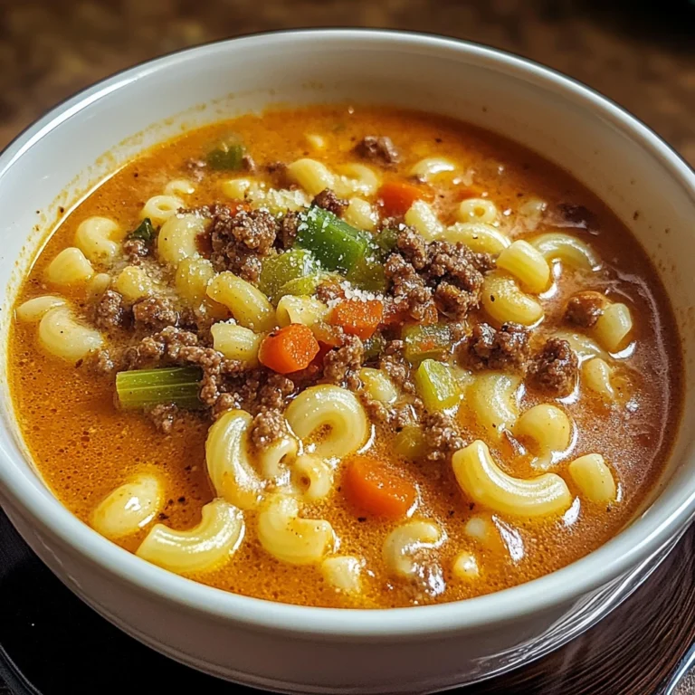 Mac and Cheese Burger Soup 30 Minutes Ultimate Delicious