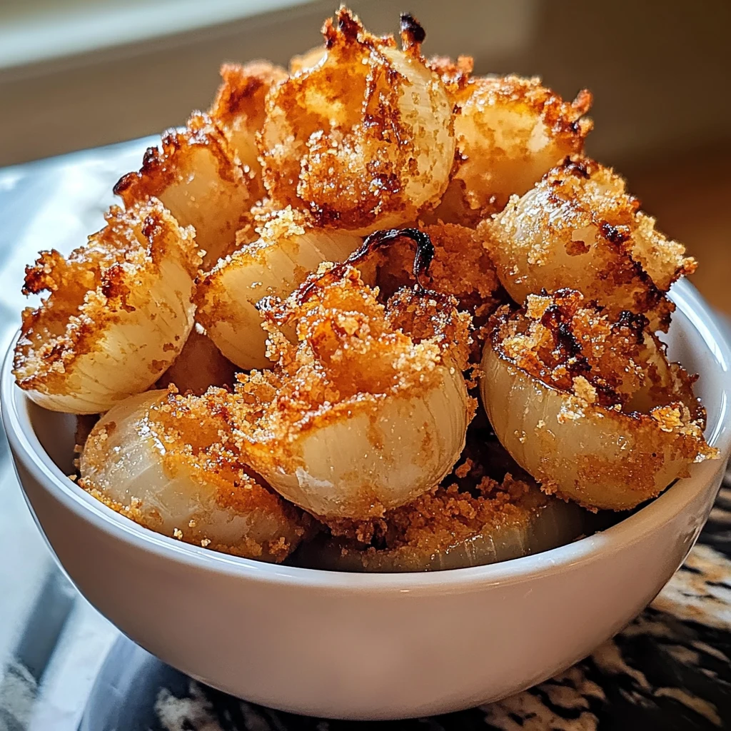 Enjoy Irresistible Mini Air Fryer Blooming Onions Today! 4 Mini Air Fryer Blooming Onions 4 Servings Easy Delicious