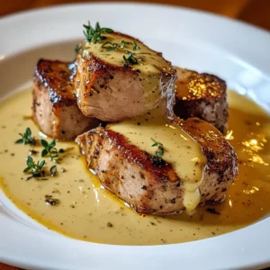 Pork Tenderloin with Dijon Mustard Cream Sauce - 30 Minutes Easy Delicious