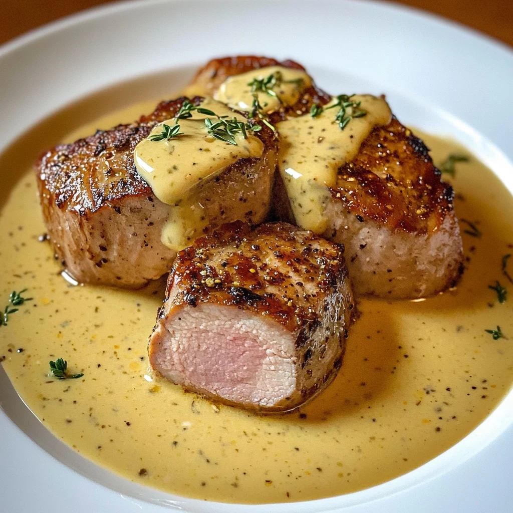 Discover the Ultimate Pork Tenderloin with Dijon Mustard Cream Sauce Recipe 4 Pork Tenderloin with Dijon Mustard Cream Sauce - 30 Minutes Easy Delicious