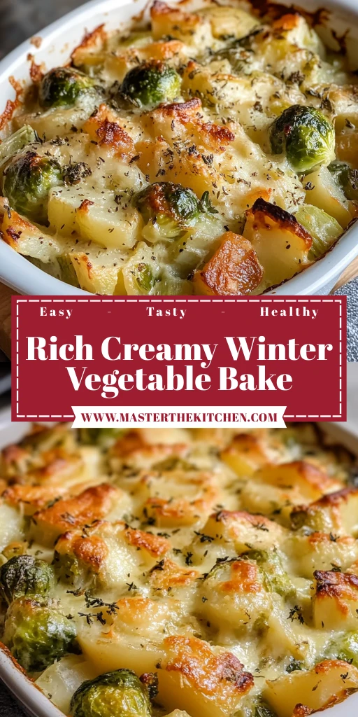 Rich Creamy Winter Vegetable Bake 5 Steps Outstanding Delicious
