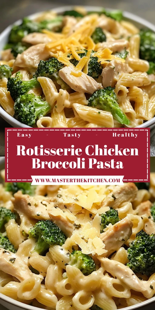Rotisserie Chicken Broccoli Pasta 7 Ingredients Easy Delicious