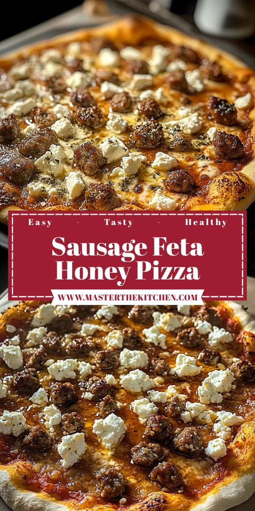 Create an Irresistible Sausage Feta Honey Pizza at Home 4 Sausage Feta Honey Pizza 5 Steps Ultimate Delicious
