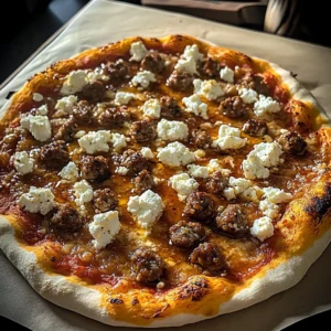 Sausage Feta Honey Pizza 5 Steps Ultimate Delicious