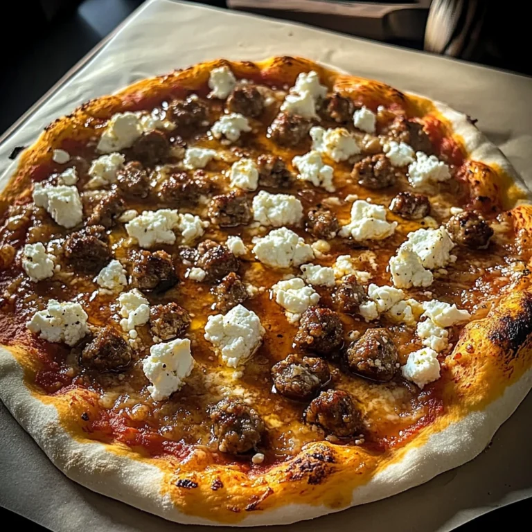 Sausage Feta Honey Pizza 5 Steps Ultimate Delicious