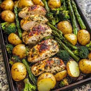 Sheet Pan Garlic Butter Chicken and Veggies 30 Minutes Easy Delicious