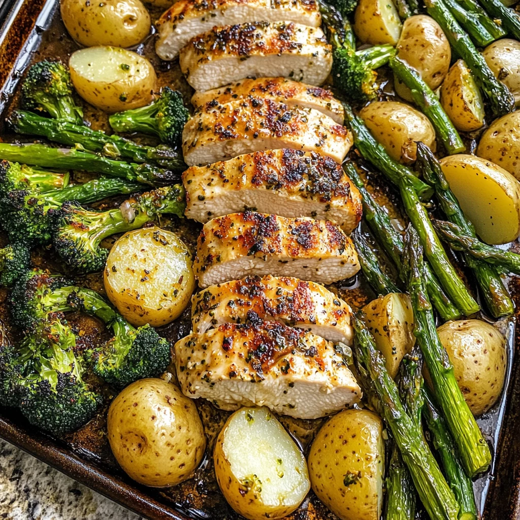 Sheet Pan Garlic Butter Chicken and Veggies 30 Minutes Easy Delicious