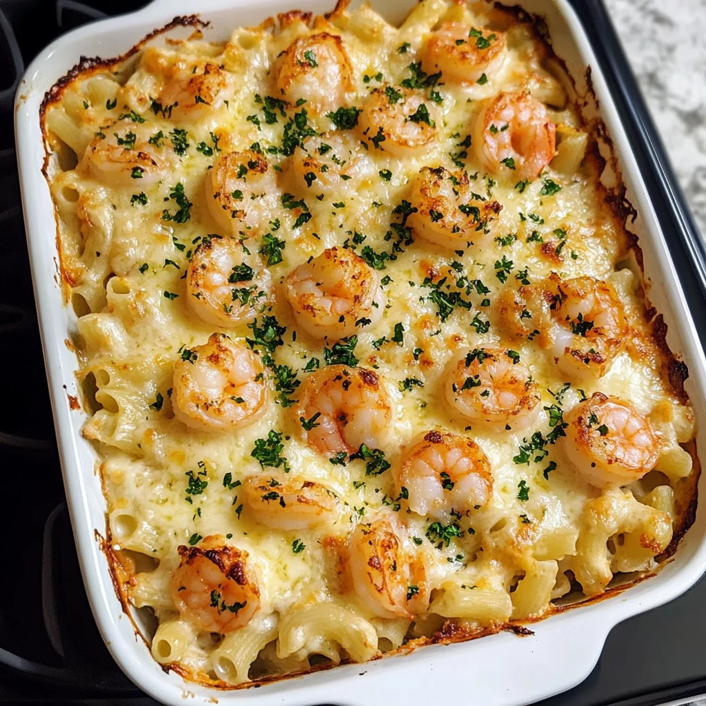 Indulge in Shrimp Scampi Pasta Bake: A Creamy Delight! 4 Shrimp Scampi Pasta Bake 4 Servings Easy Delicious