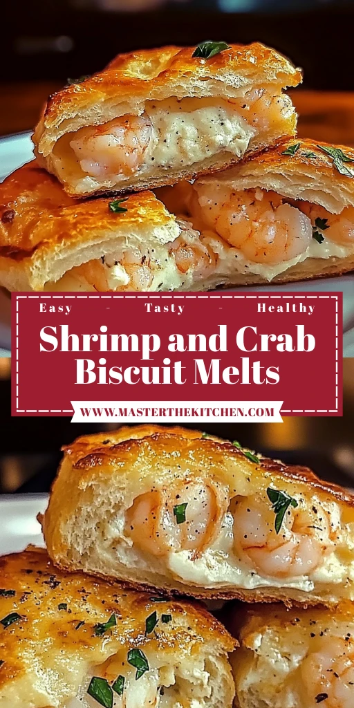 Shrimp and Crab Biscuit Melts 4 Servings Ultimate Delicious