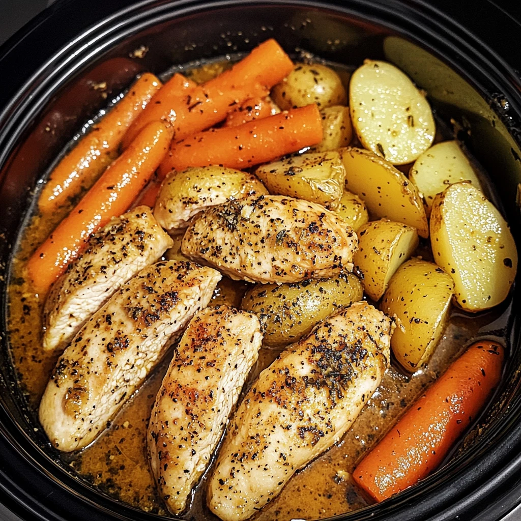 Discover the Joy of Slow Cooker Garlic Butter Chicken and Veggies 4 Slow Cooker Garlic Butter Chicken and Veggies 4 Servings Easy Delicious