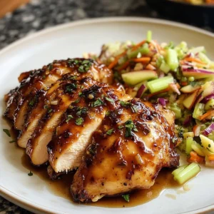 Sticky Apple Cider Chicken with Crisp Autumn Slaw 30 Minutes Ultimate Delicious