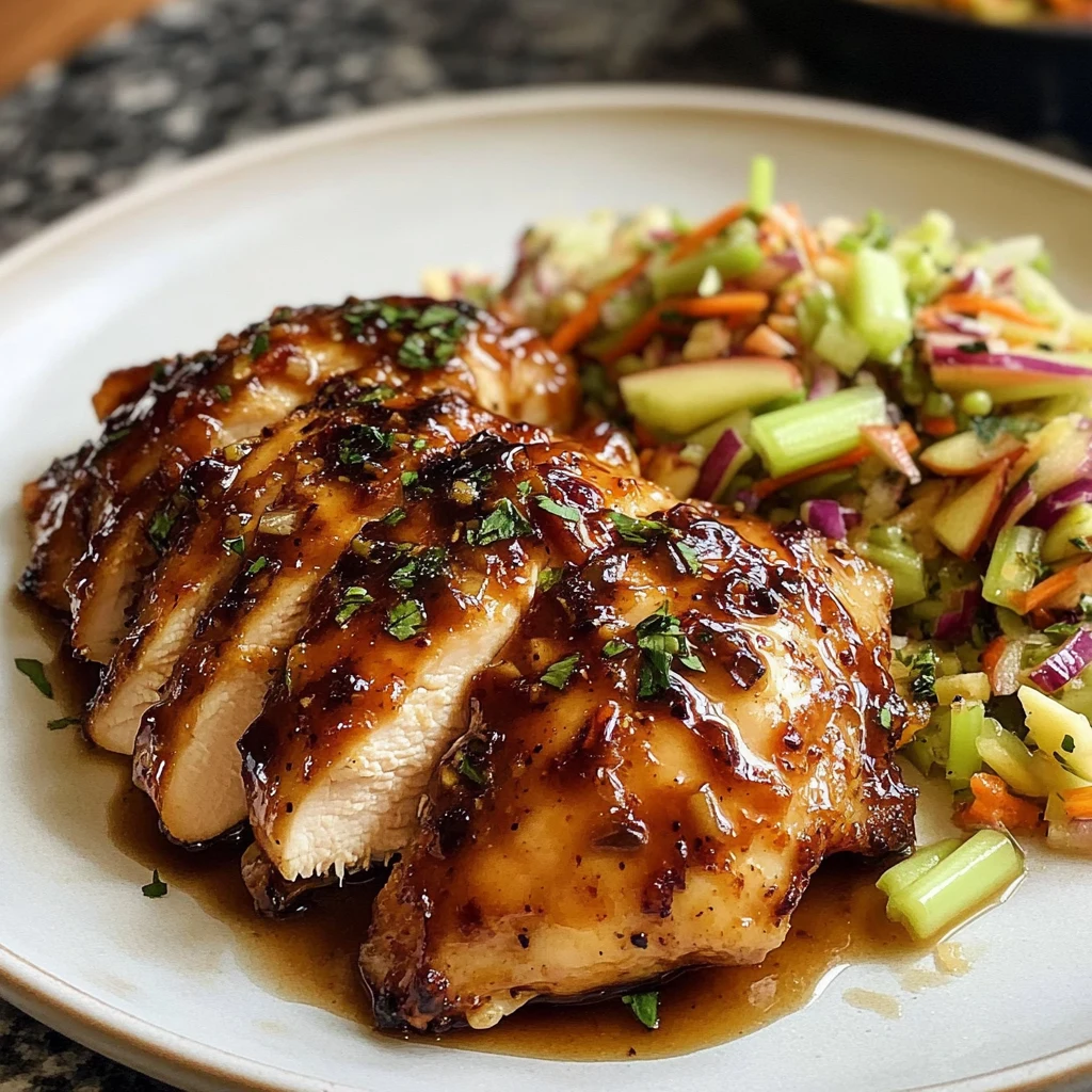 Sticky Apple Cider Chicken with Crisp Autumn Slaw 30 Minutes Ultimate Delicious
