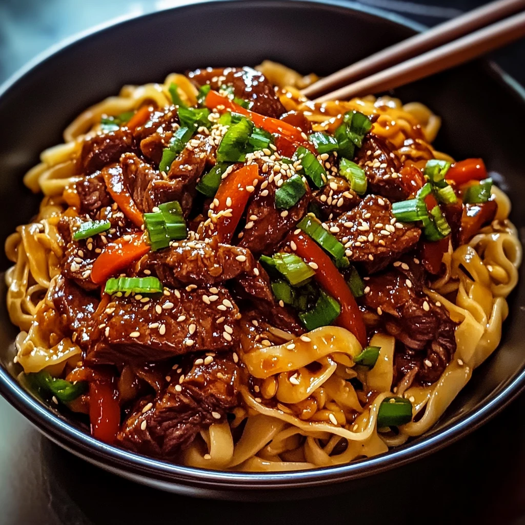 Sticky Beef Noodles 30 Minutes Ultimate Delicious