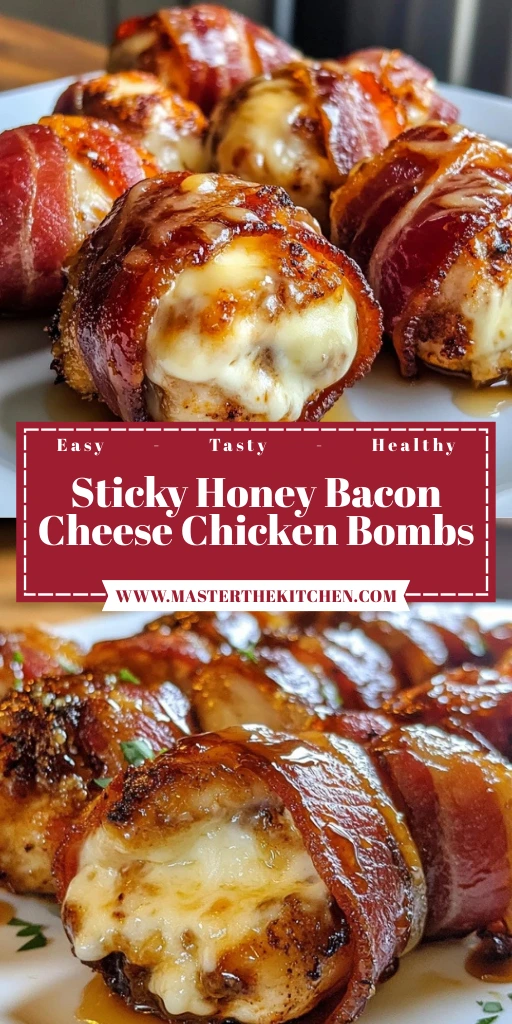 Sticky Honey Bacon Cheese Chicken Bombs 30 Minutes Ultimate Delicious
