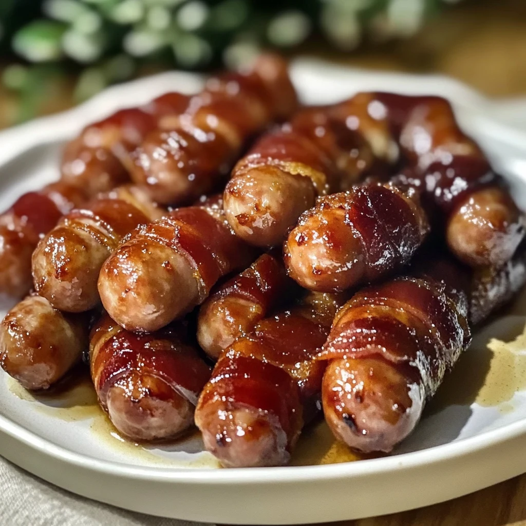 Make Sticky Pigs in Blankets: The Ultimate Crowd-Pleaser Recipe! 4 Sticky Pigs in Blankets 5 Steps Ultimate Delicious