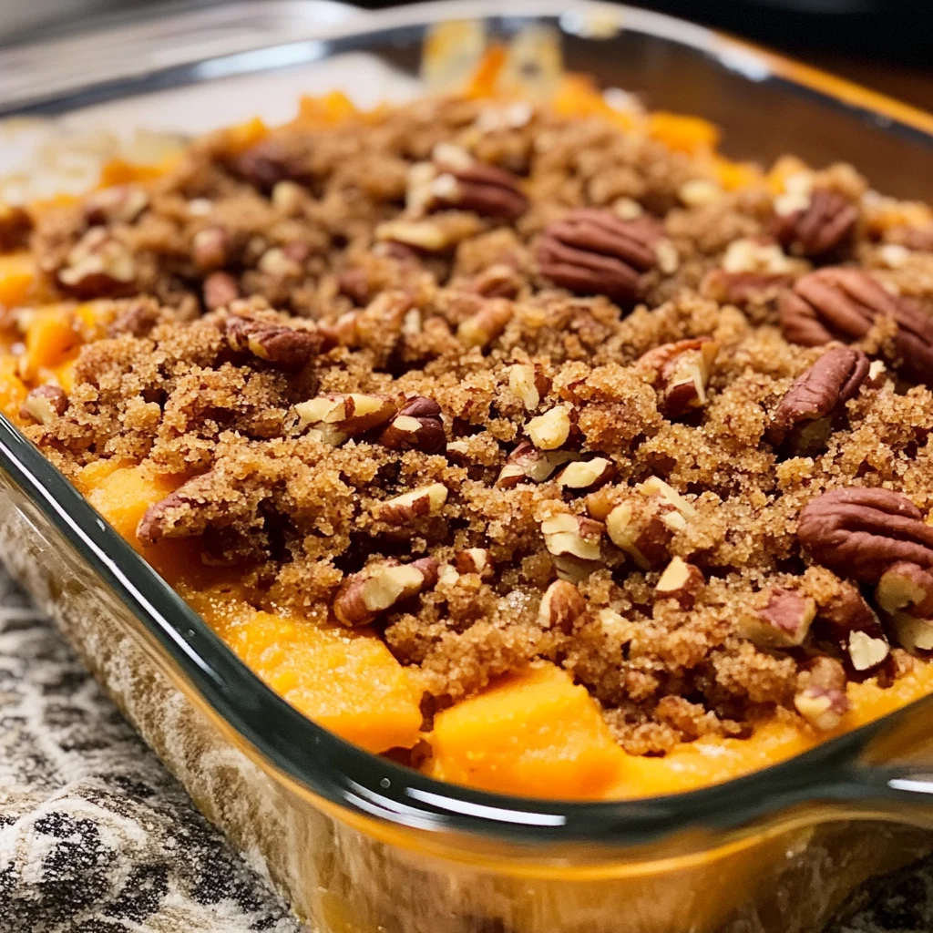Sweet Potato Crunch Casserole 4 Servings Perfectly Delicious