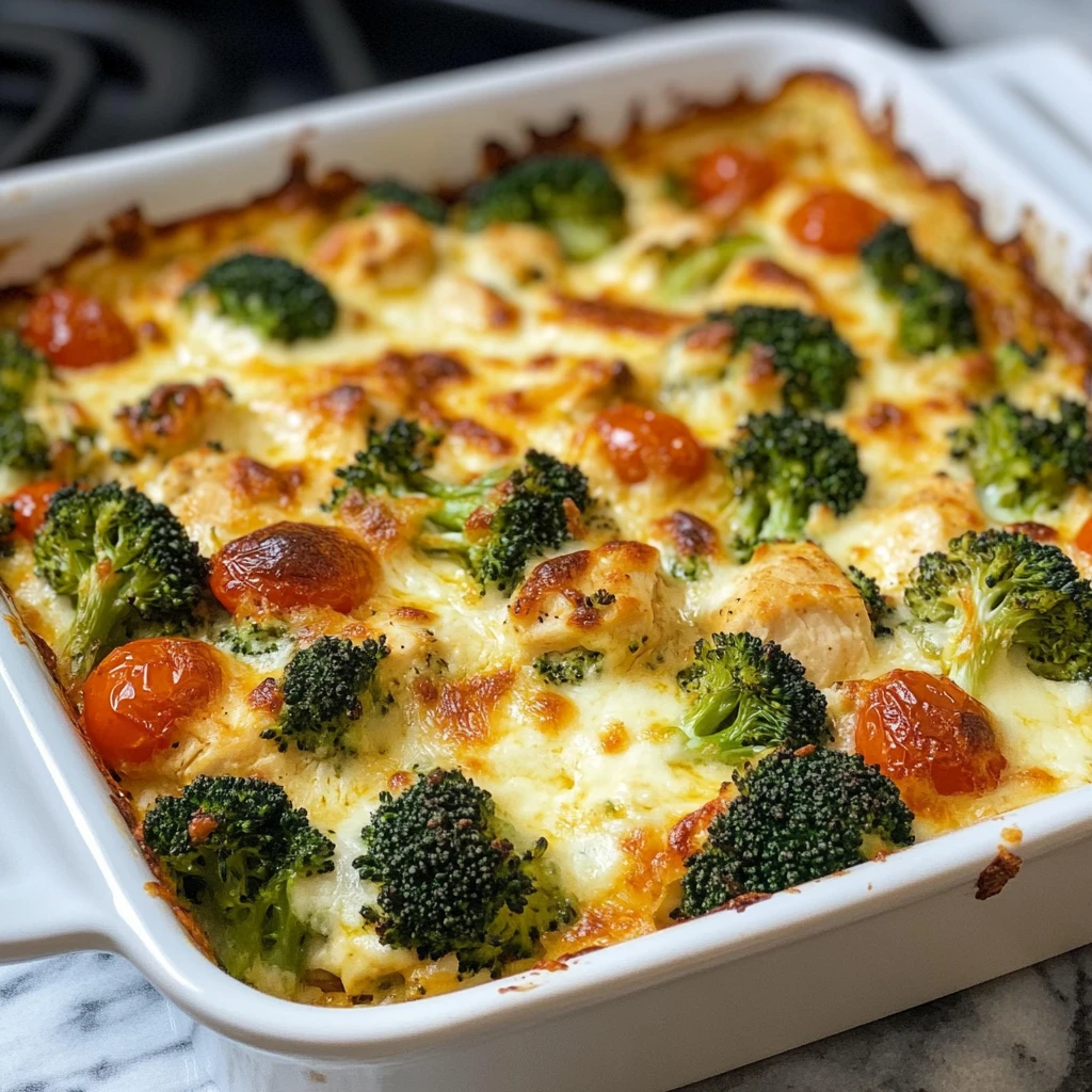 Tuscan Chicken Broccoli Bake 7 Ingredients Easy Delicious