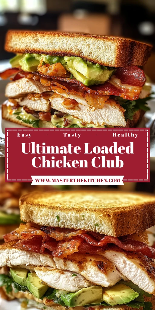 Ultimate Loaded Chicken Club 4 Servings Amazing