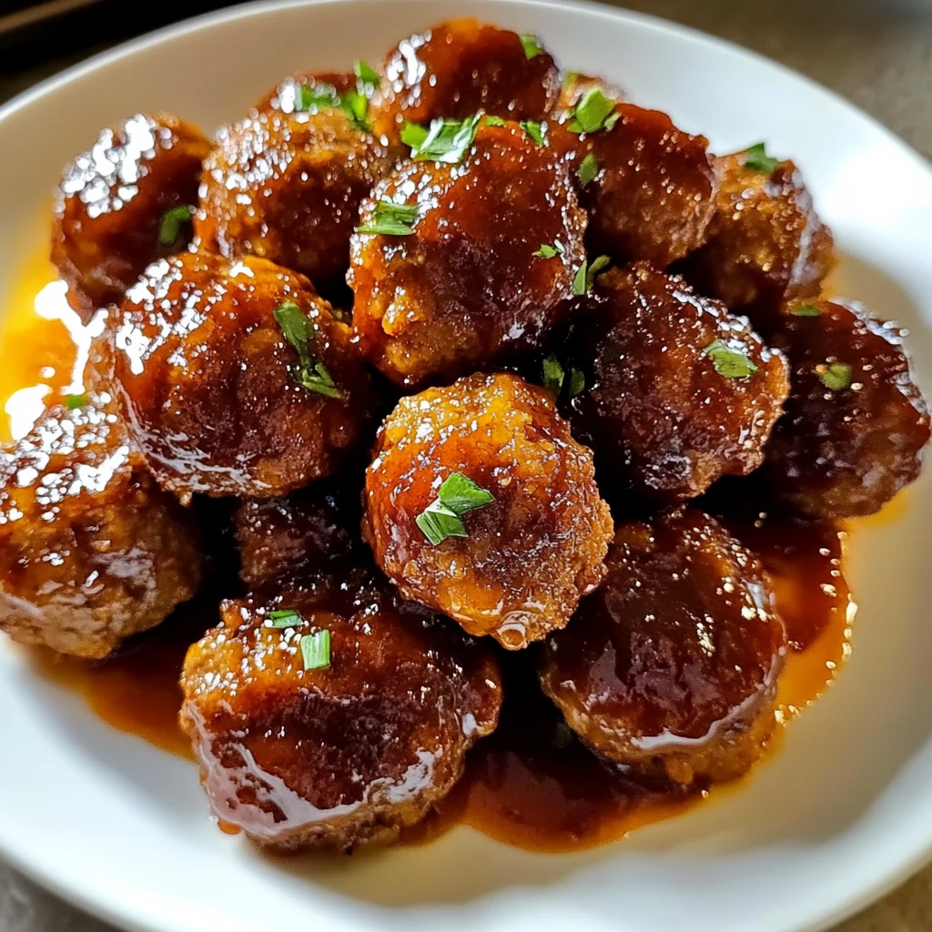 Whiskey Peach BBQ Meatballs 30 Minutes Easy Delicious