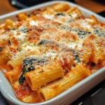 Baked Rigatoni with Spinach and Ricotta: 5 Steps to Delicious