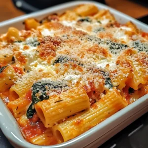 Baked Rigatoni with Spinach and Ricotta: 5 Steps to Delicious