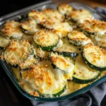Baked Zucchini and Cheese 4 Servings Easy Delicious