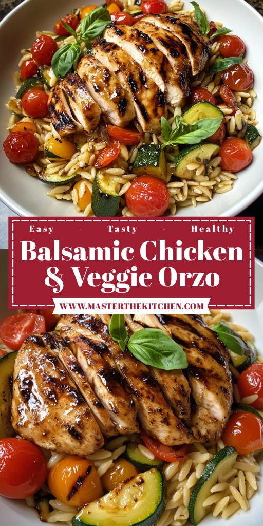 Balsamic Chicken & Veggie Orzo: 30 Minutes to Delicious