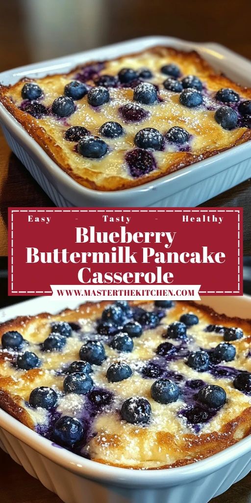 Blueberry Buttermilk Pancake Casserole 30 Minutes Easy Delicious
