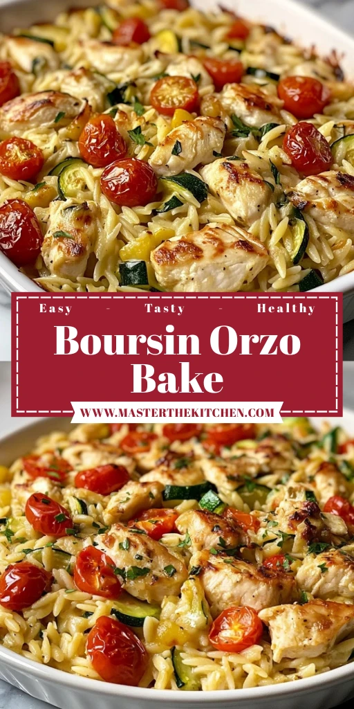 Boursin Orzo Bake 5 Steps to a Perfectly Delicious Meal