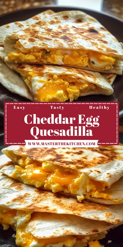 Cheddar Egg Quesadilla 4 Ingredients Easy Delicious