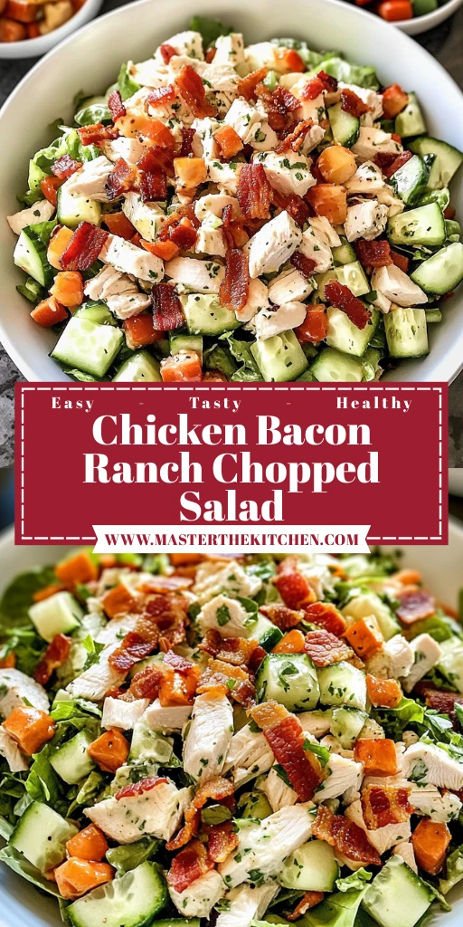 Chicken Bacon Ranch Chopped Salad 4 Servings Ultimate Delicious