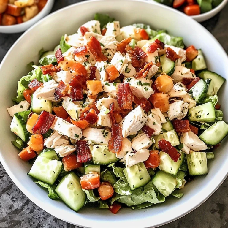 Chicken Bacon Ranch Chopped Salad 4 Servings Ultimate Delicious