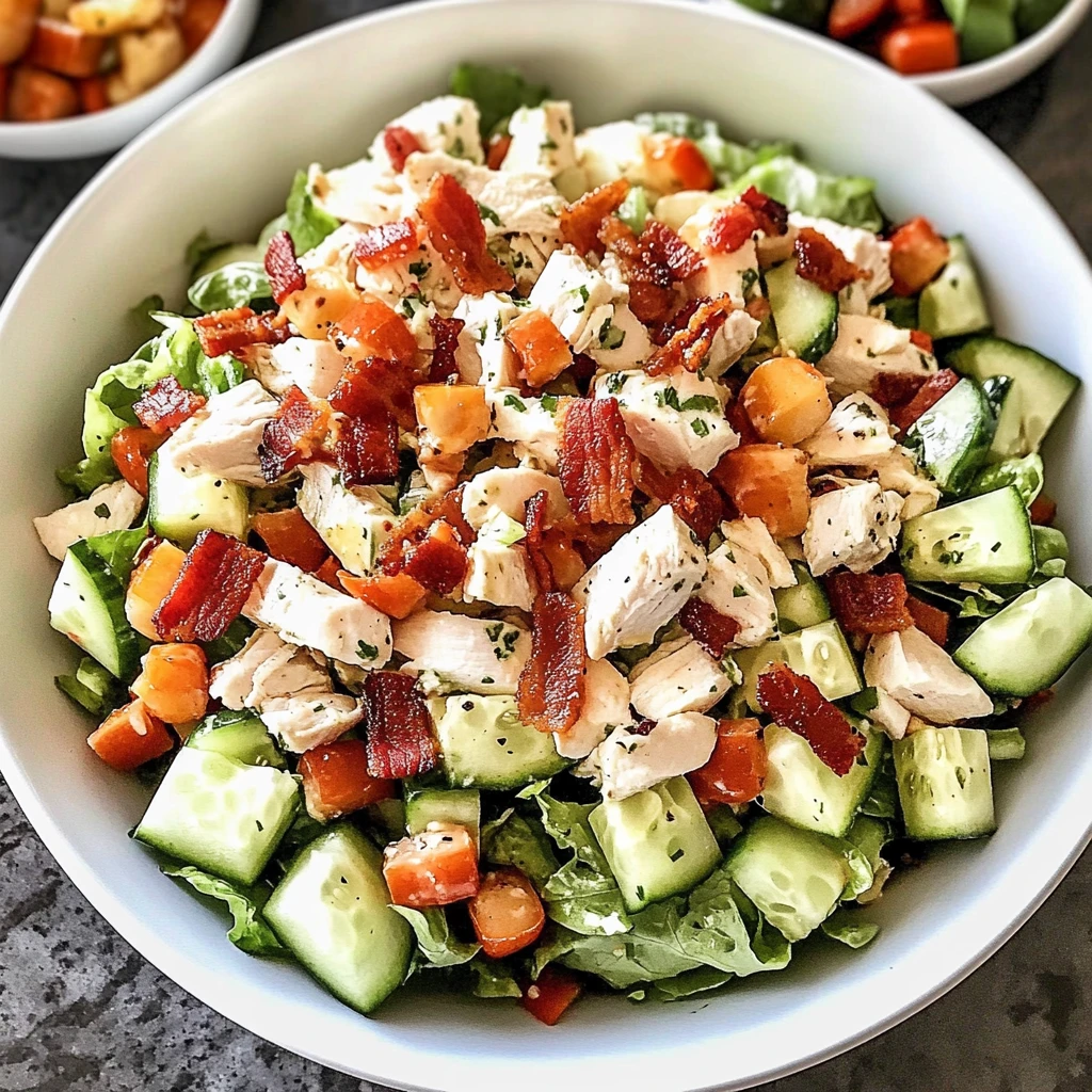Chicken Bacon Ranch Chopped Salad 4 Servings Ultimate Delicious