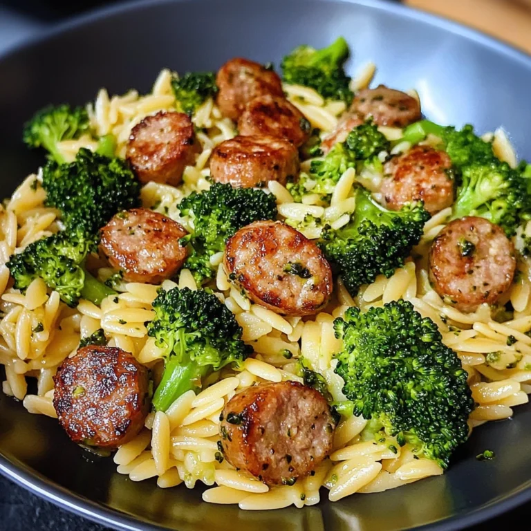 Chicken Sausage Broccoli Orzo 30 Minutes Ultimate Delicious